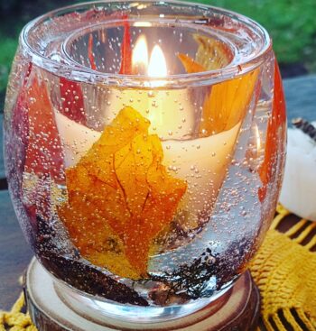 Vela Luminária Abaloada Folhas da Serra - Imagem 4